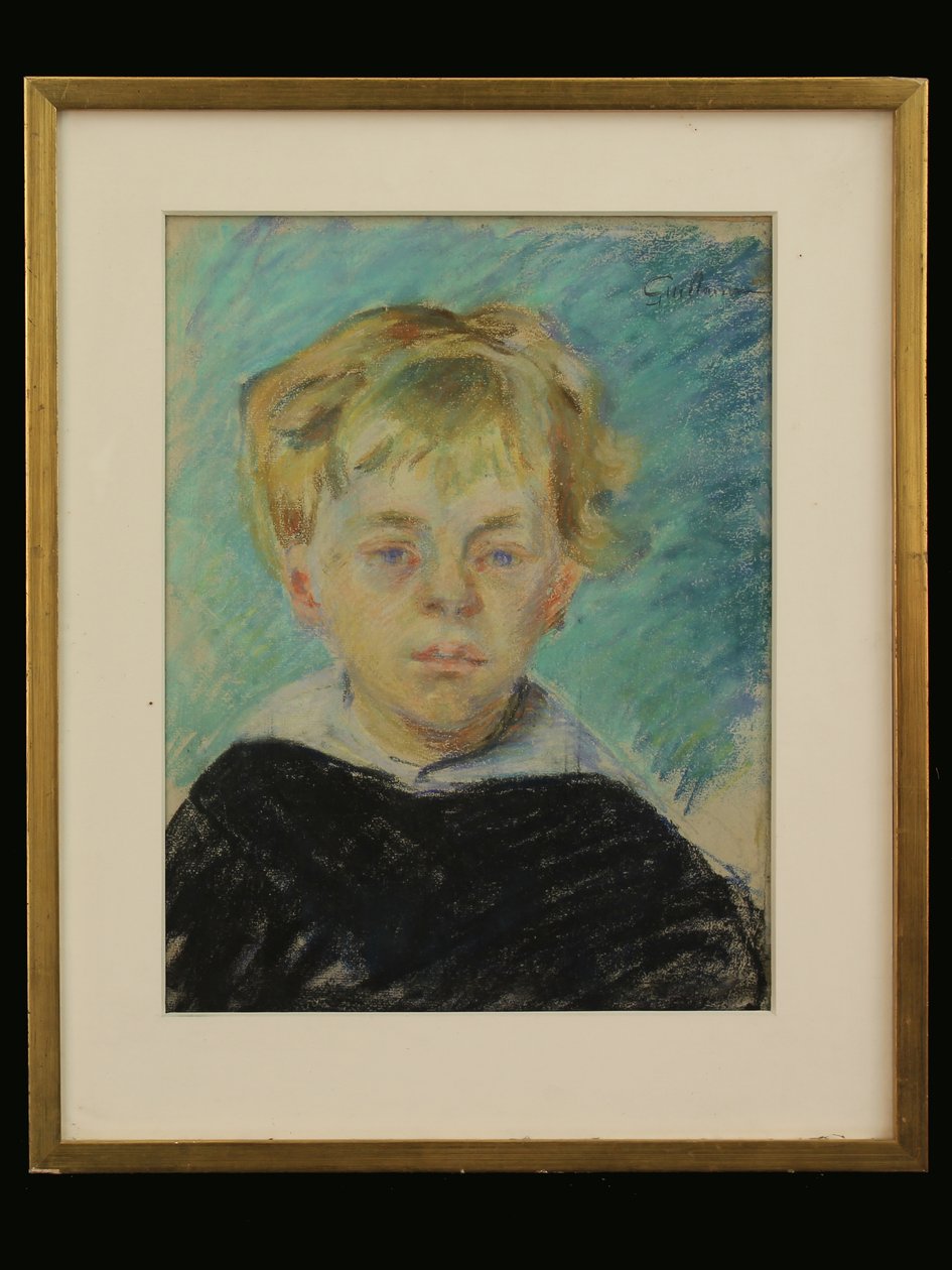 Kunstnerens sønn, ca. 1910 (kritt på papir) av Jean Baptiste Armand Guillaumin