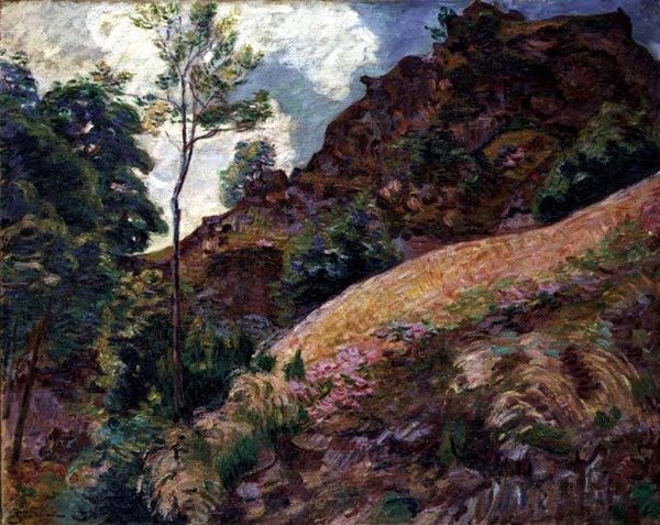The Banks of the Luys River (olje på lerret) av Jean Baptiste Armand Guillaumin