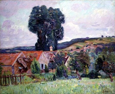 The Hamlet, ca. 1890 (olje på lerret) av Jean Baptiste Armand Guillaumin