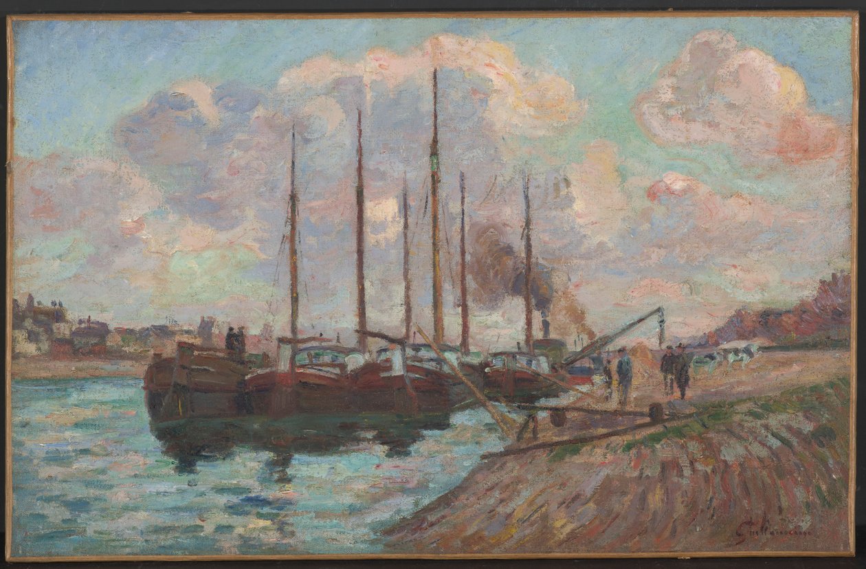 Kaien i Austerlitz (olje på lerret) av Jean Baptiste Armand Guillaumin