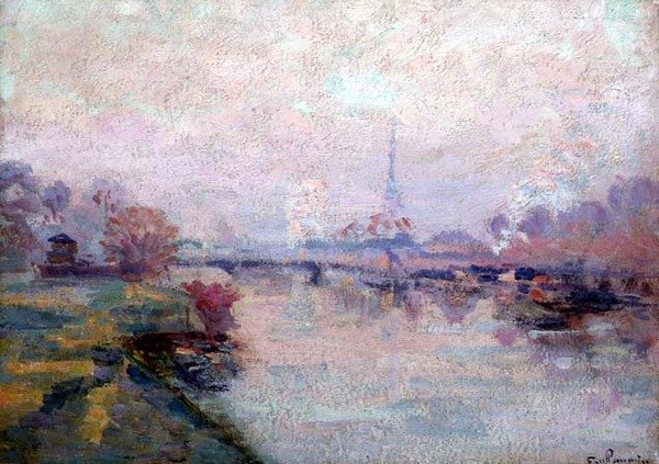 Seinen i Paris (olje på lerret) av Jean Baptiste Armand Guillaumin