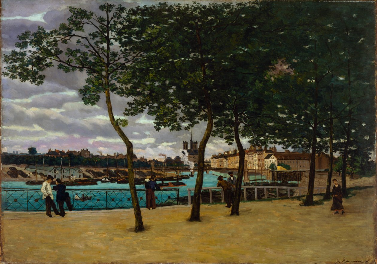 Seinen i Paris, 1871 av Jean Baptiste Armand Guillaumin