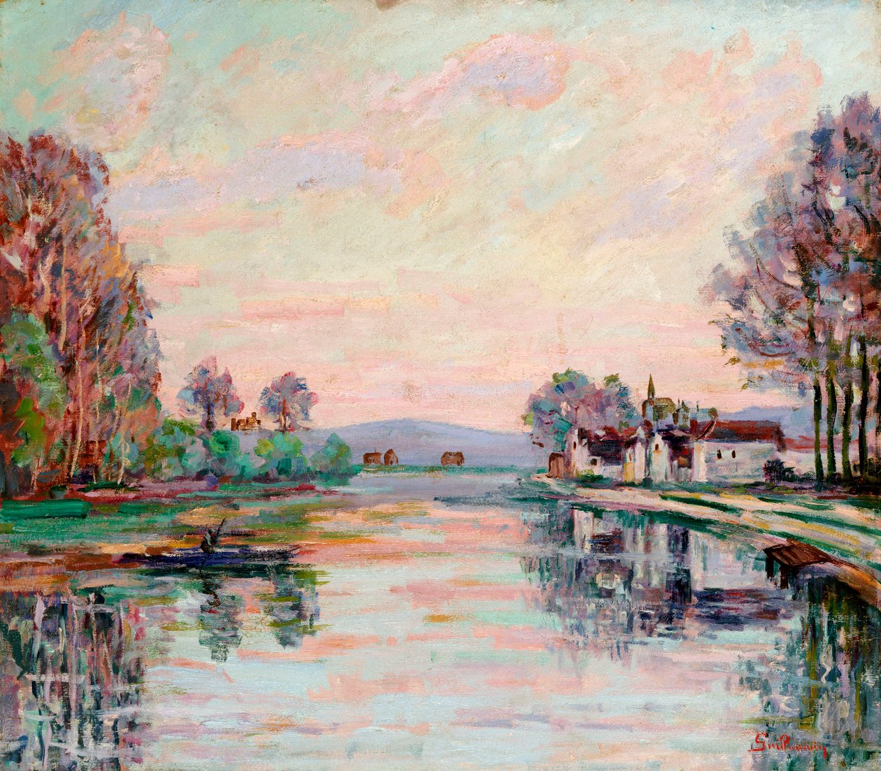 Seinen ved Samois, ca. 1900 av Jean Baptiste Armand Guillaumin