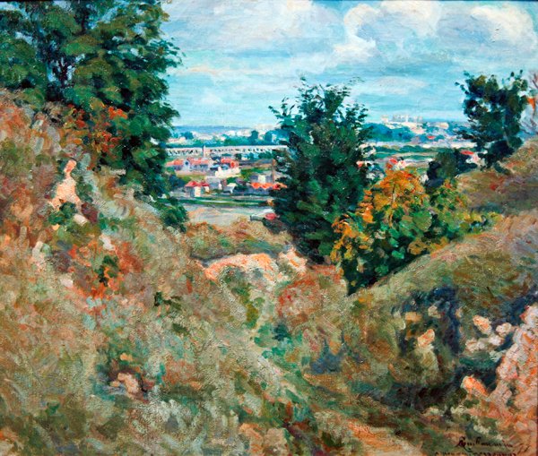 Valley nær Paris av Jean Baptiste Armand Guillaumin