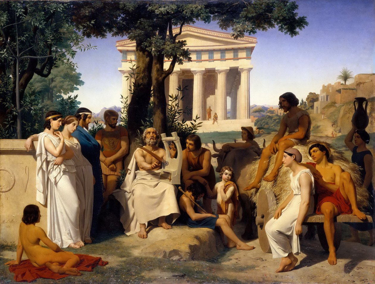 Homer av Jean Baptiste Auguste Leloir