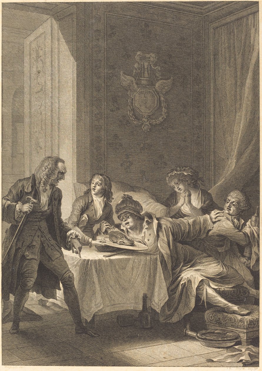 Frosseren av Jean Baptiste Blaise Simonet after Jacques Louis François Touzé