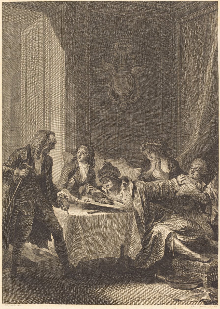 Frosseren av Jean Baptiste Blaise Simonet after Jacques Louis François Touzé