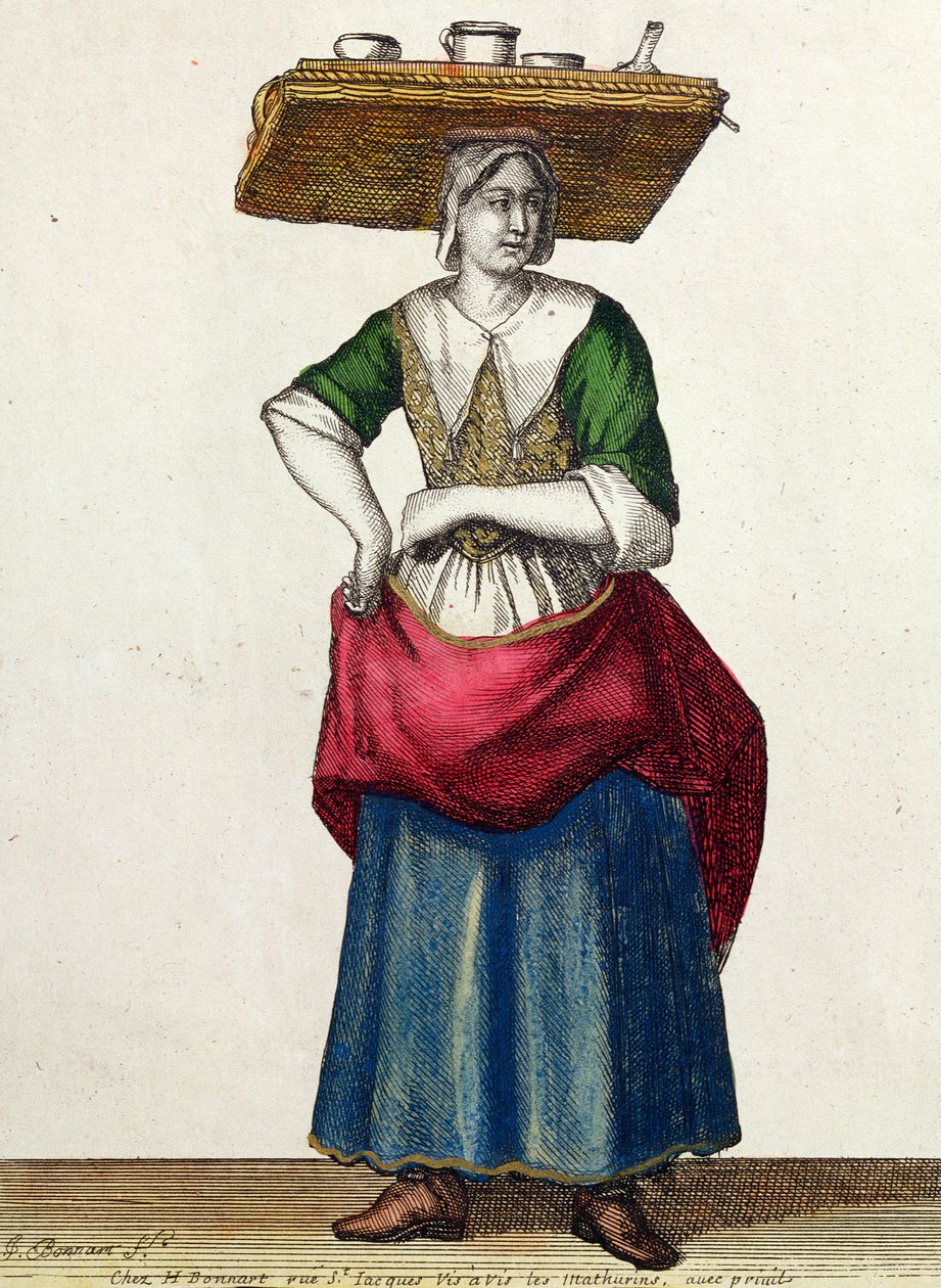 The Cheese Crier, slutten av 1600-tallet av Jean Baptiste Bonnart
