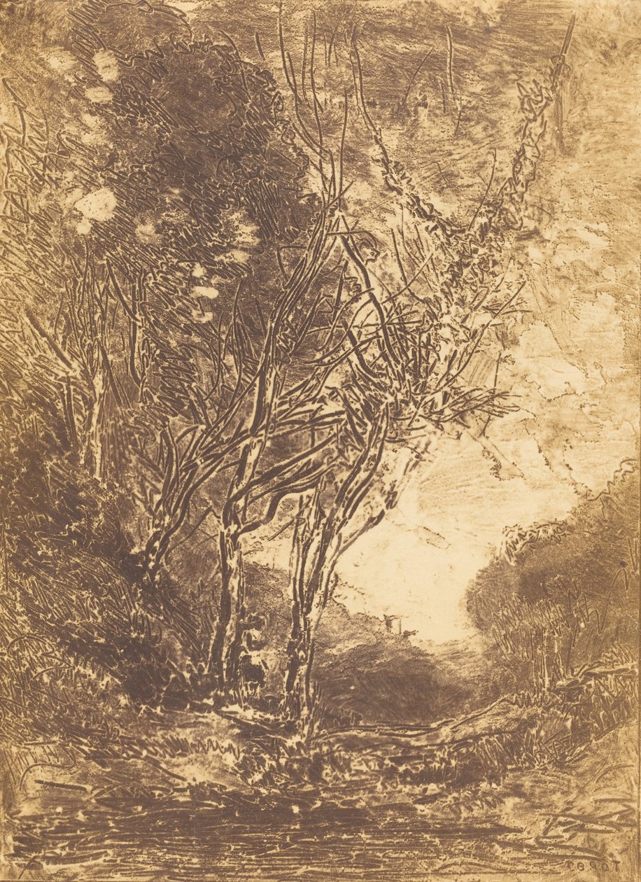 Ambush The Ambush, 1858. av Jean Baptiste Camille Corot