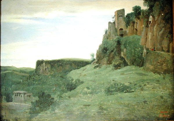 Civita Castellana, ca. 1826-27 (olje på lerret) av Jean Baptiste Camille Corot