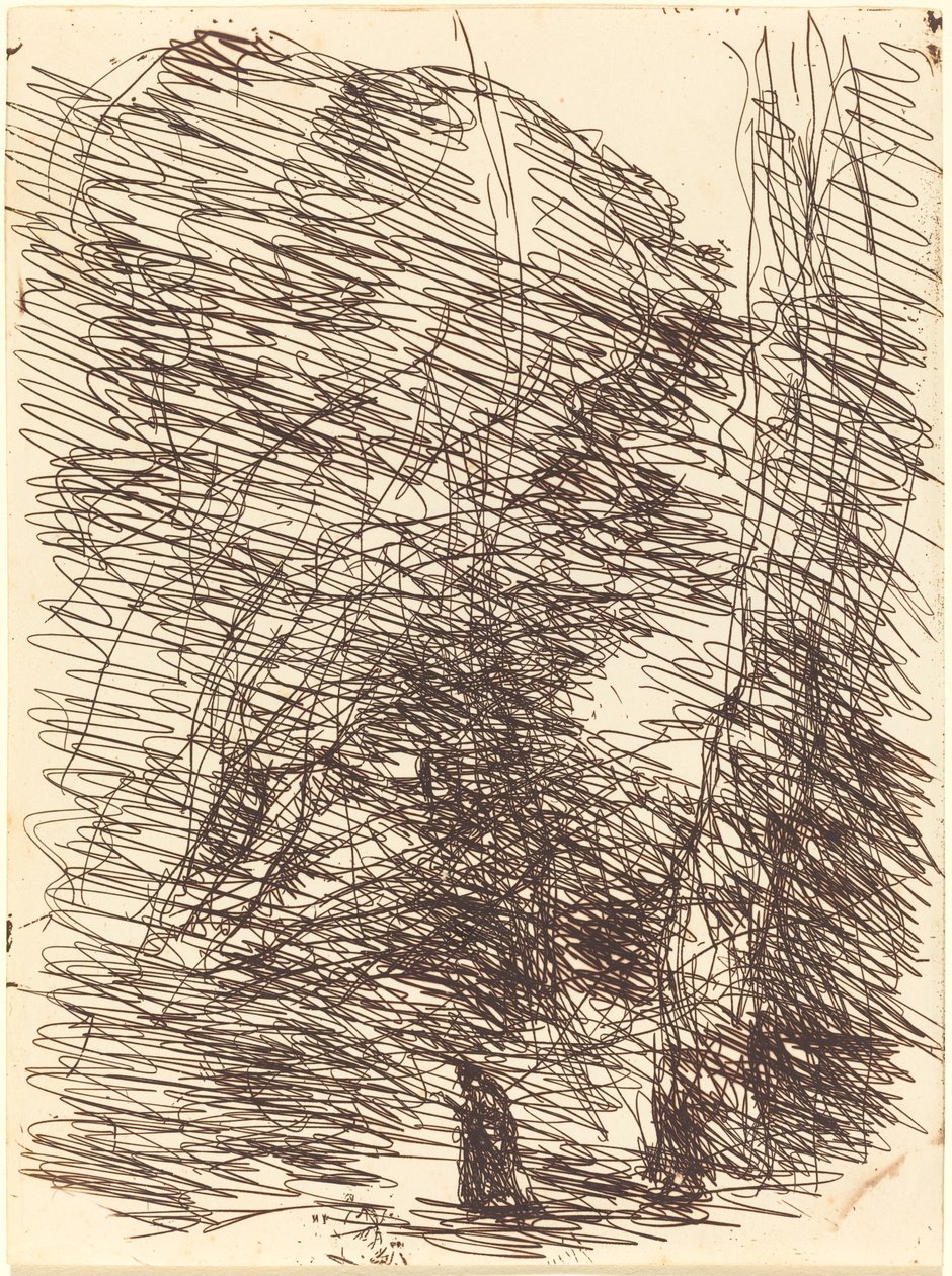 Drømmer under høye trær av Jean Baptiste Camille Corot