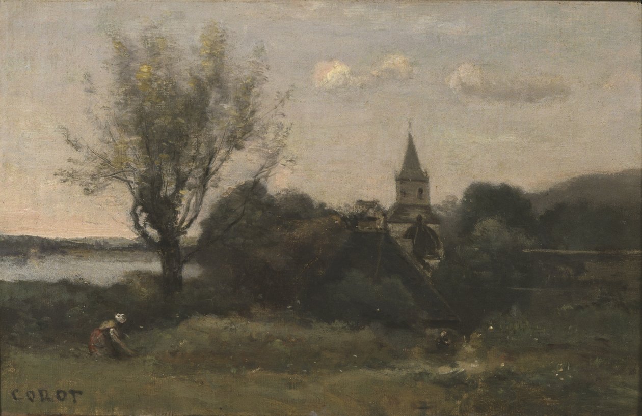 Ennery nær Auvers av Jean Baptiste Camille Corot