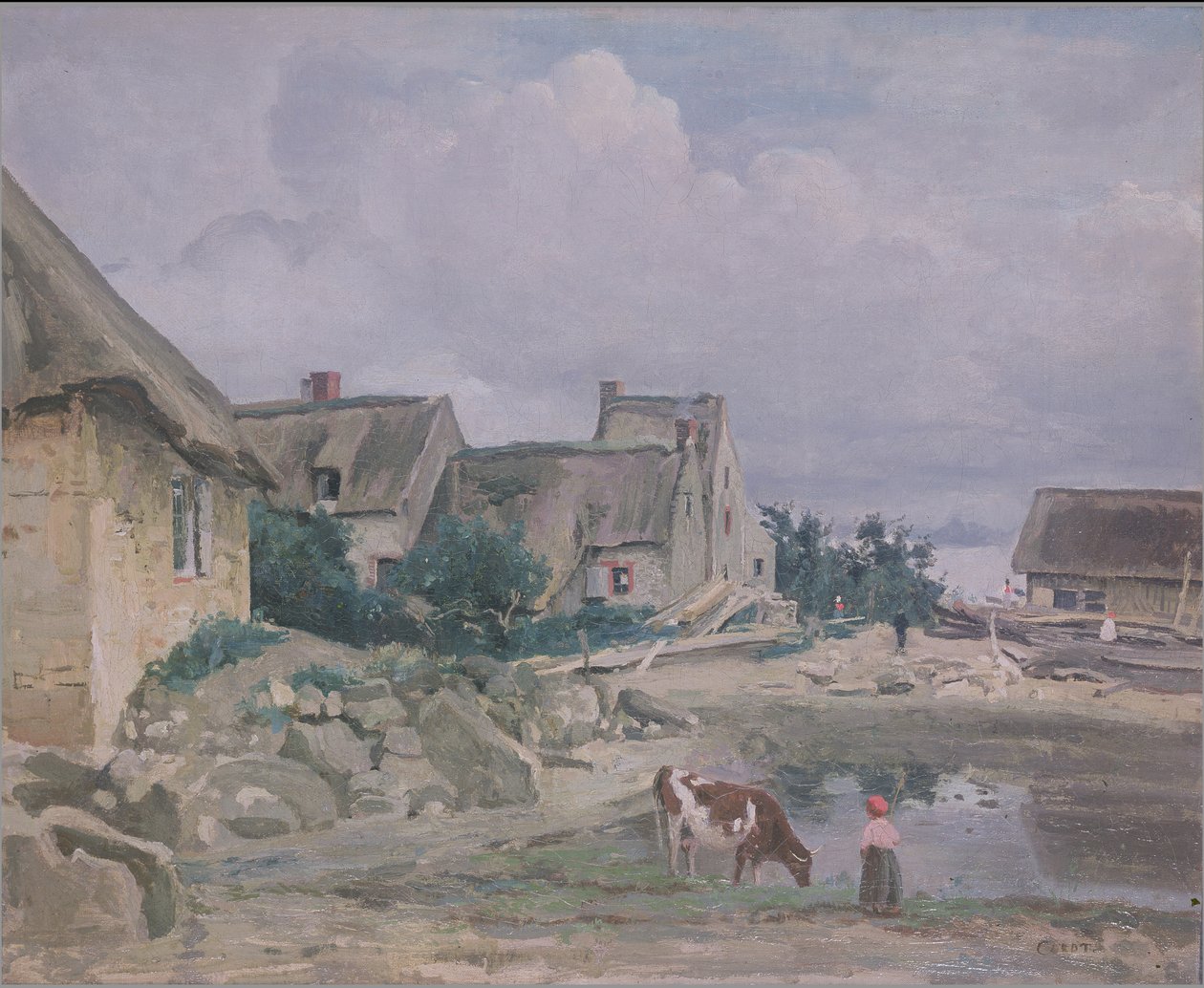 Omgivelsene til Fontainebleau av Jean Baptiste Camille Corot