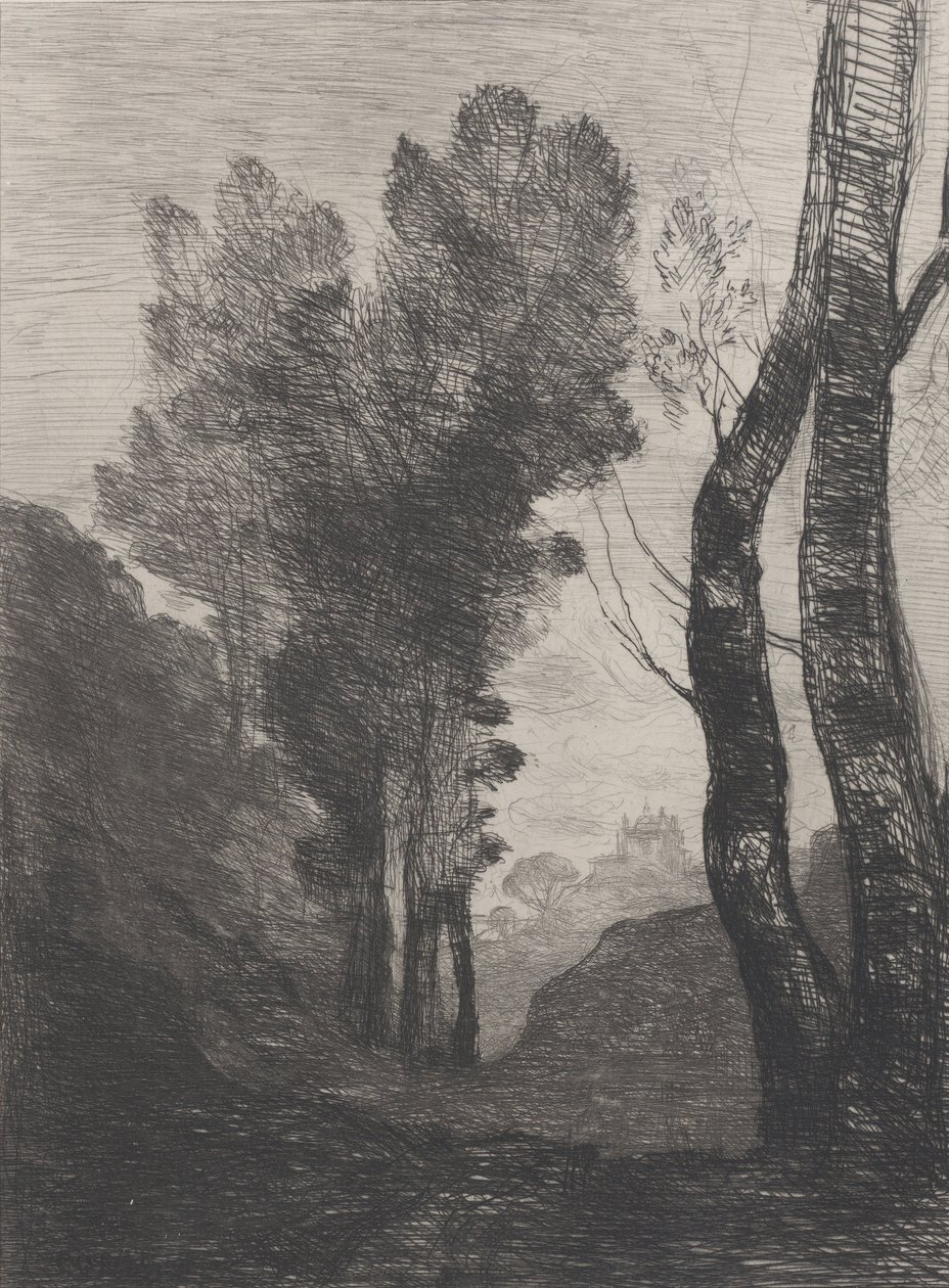 Romas omgivelser, 1866. av Jean Baptiste Camille Corot
