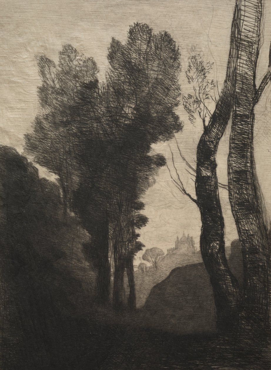 Romas omgivelser av Jean Baptiste Camille Corot