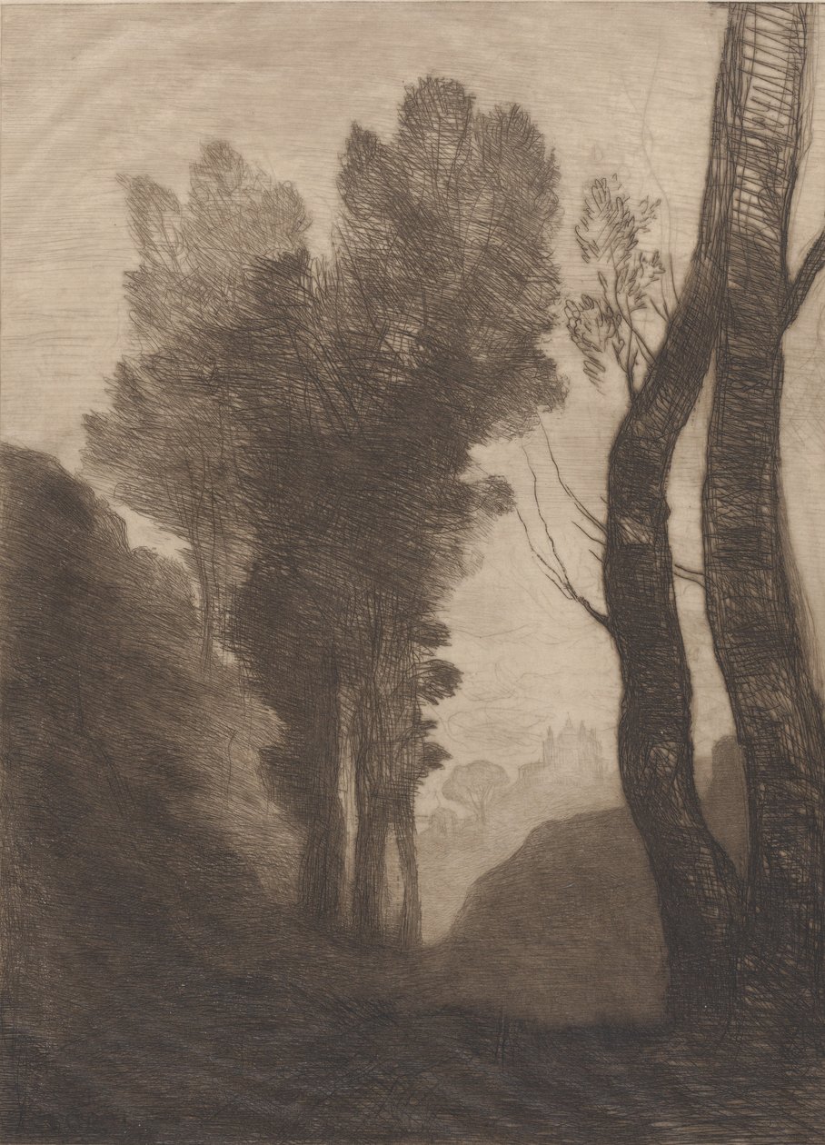 Romas omgivelser, 1866. av Jean Baptiste Camille Corot