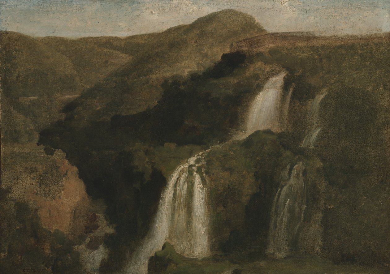 Falls of Tivoli av Jean Baptiste Camille Corot