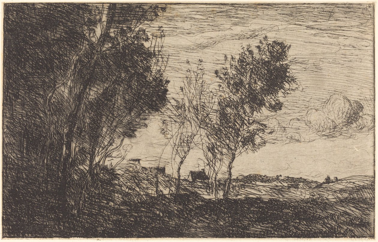 In the Dunes: Suvenir of The Hague In the Dunes: Souvenir of the Woods of The Hague, 1869. av Jean Baptiste Camille Corot