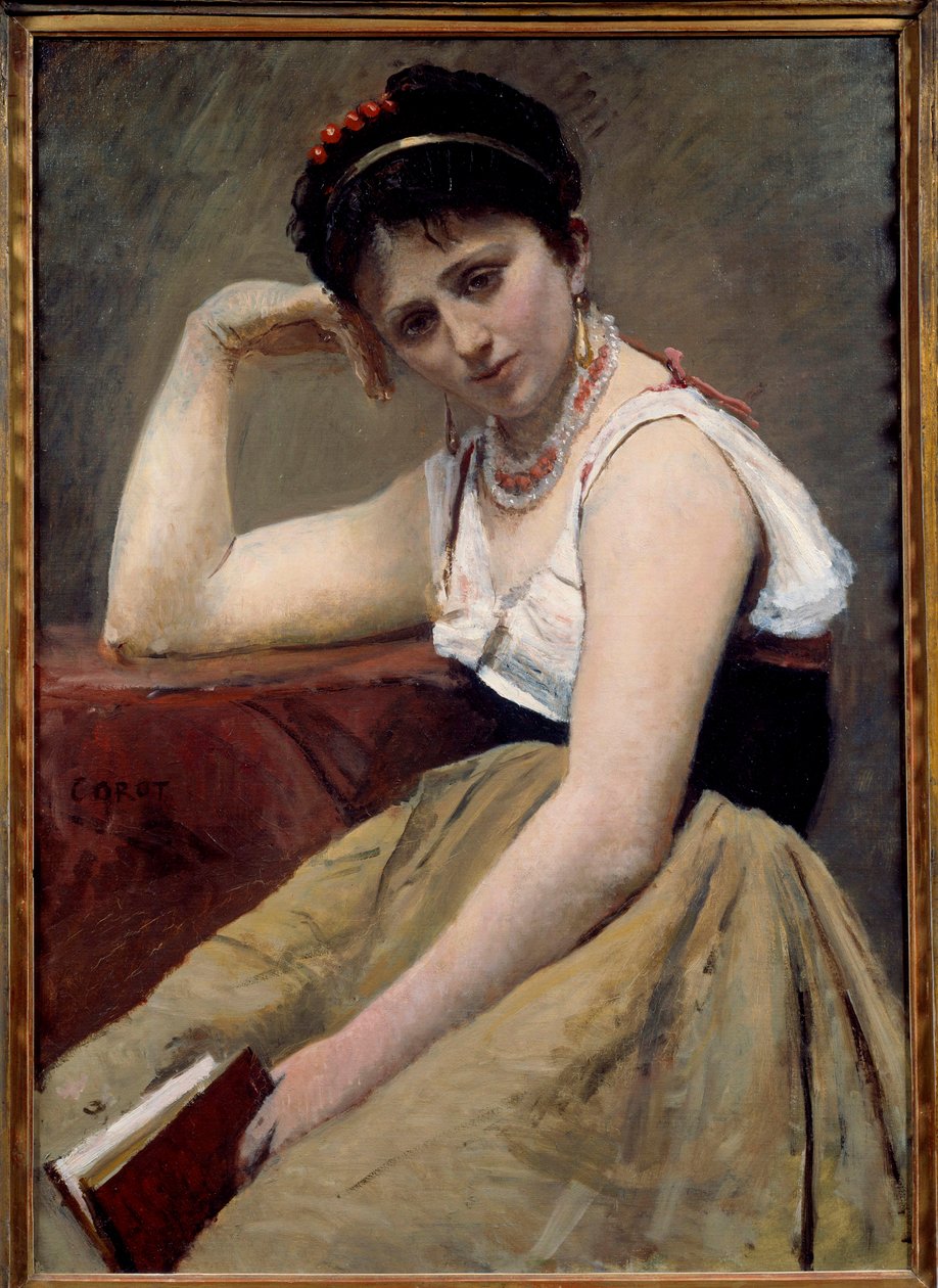 Avbrutt lesing av Jean Baptiste Camille Corot