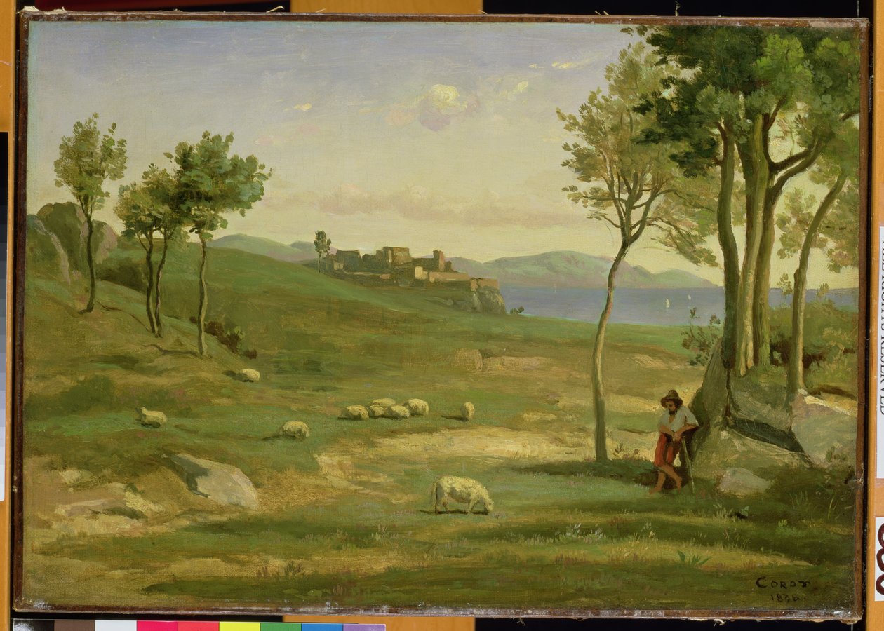 Italiensk landskap, 1838 av Jean Baptiste Camille Corot