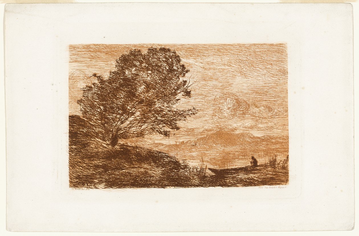 Innsjø i Tyrol av Jean Baptiste Camille Corot