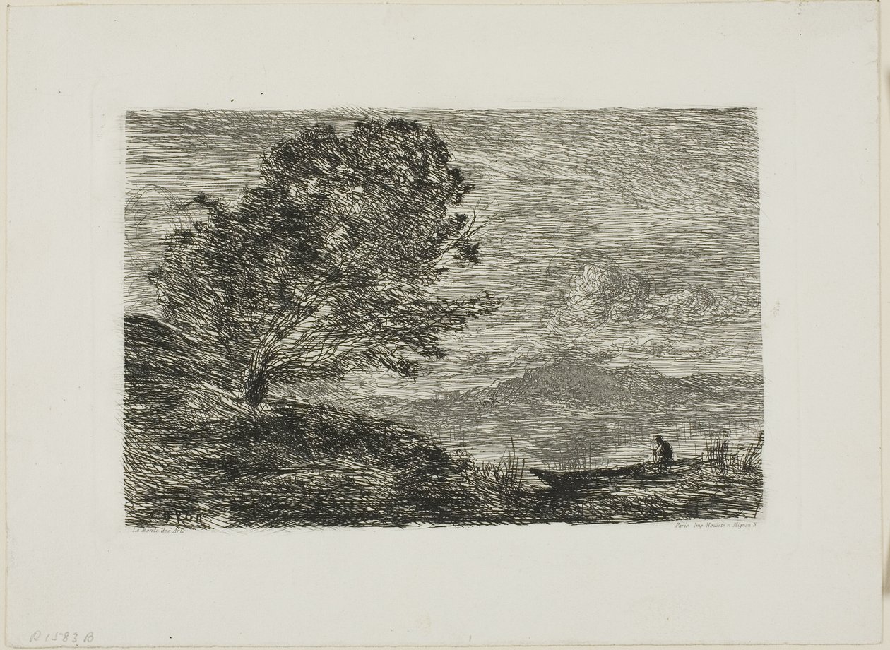 Innsjø i Tyrol av Jean Baptiste Camille Corot