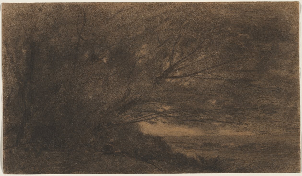 Landskap (Det store treet) av Jean Baptiste Camille Corot