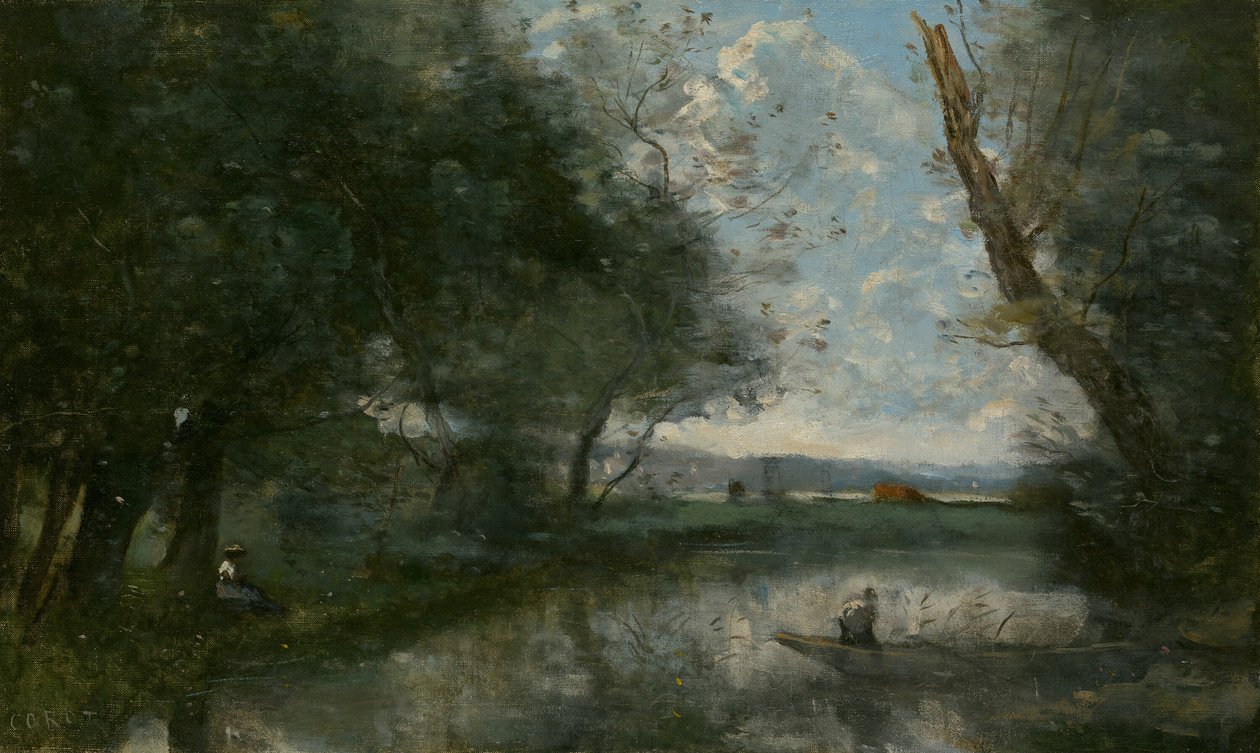 Landskap av Jean Baptiste Camille Corot
