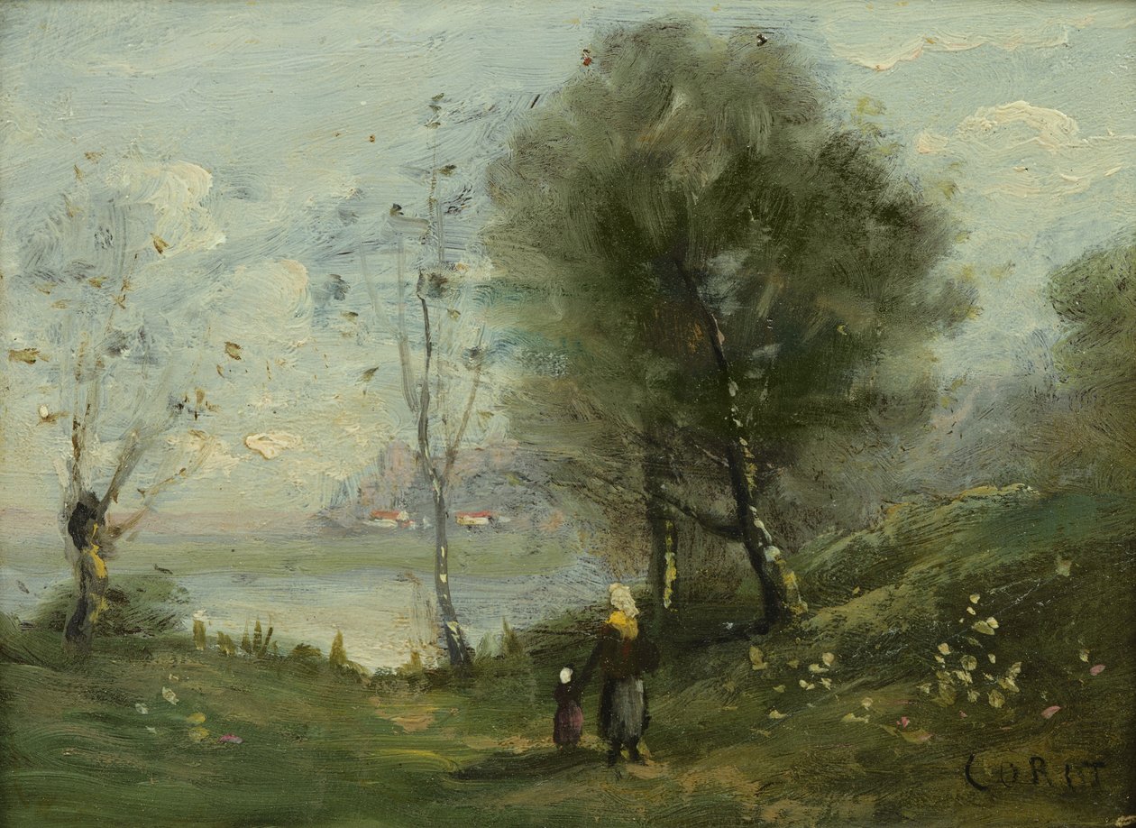 Landskap av Jean Baptiste Camille Corot