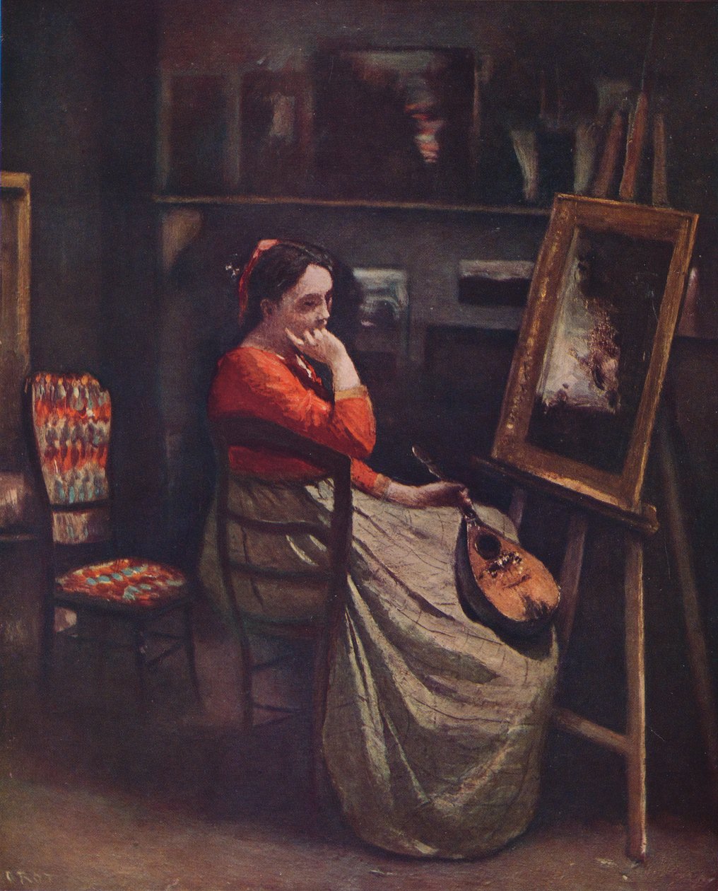 Latelier de Corot, c1865, 1939 av Jean Baptiste Camille Corot