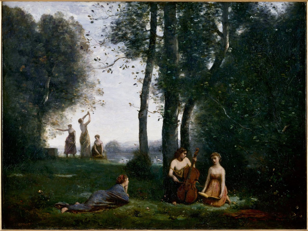 Countrykonserten av Jean Baptiste Camille Corot