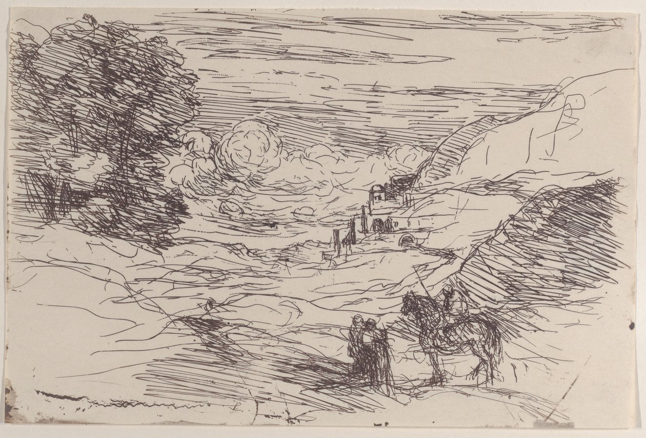 Paladinene, 1871. av Jean-Baptiste-Camille Corot
