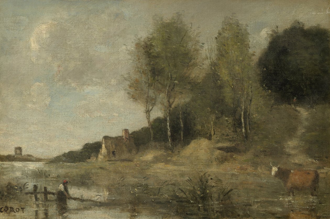 Myr ved Boves, nær Amiens av Jean Baptiste Camille Corot