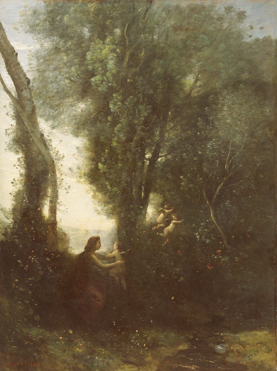 Morgen, 1865 av Jean Baptiste Camille Corot