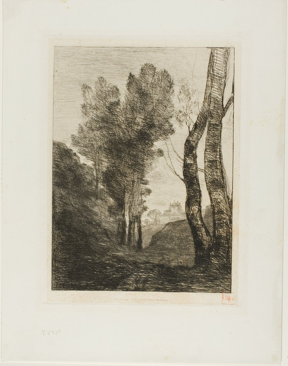 Utkanten av Roma av Jean Baptiste Camille Corot