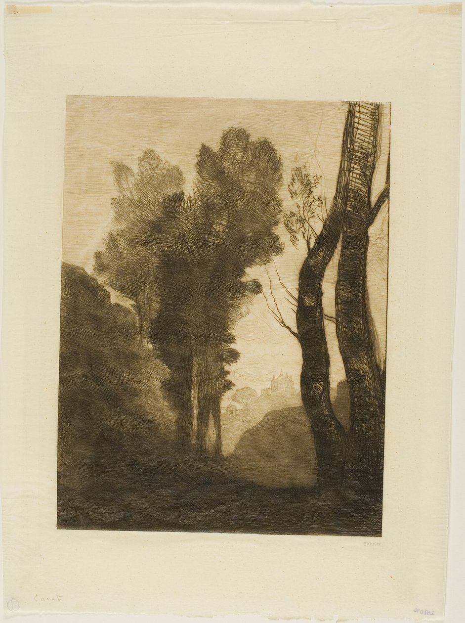 Utkanten av Roma av Jean Baptiste Camille Corot