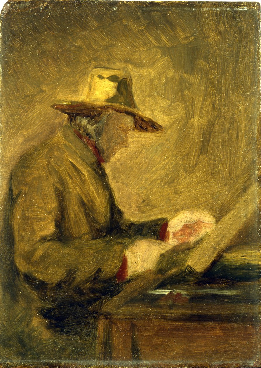Portrett av Daumier av Jean Baptiste Camille Corot