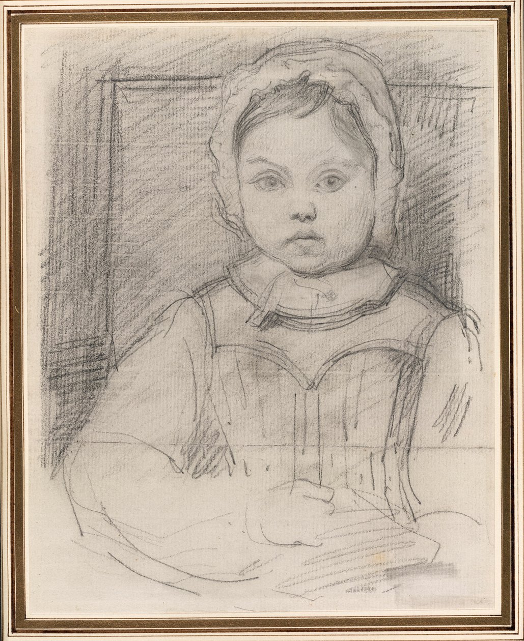 Portrett av Louis Robert, 3 år gammel av Jean Baptiste Camille Corot