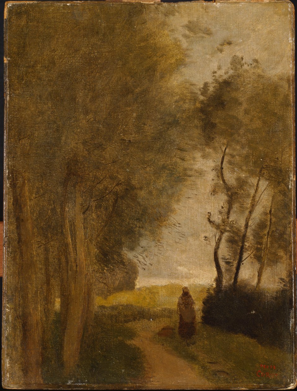 Road at Edge of Wood, ca. 1860-65 av Jean Baptiste Camille Corot