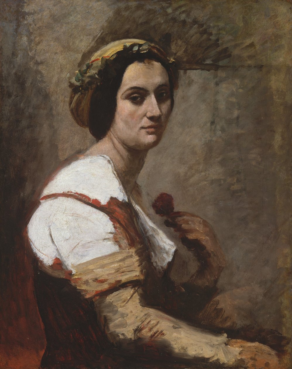 Sibylle, ca. 1870 (olje på lerret) av Jean Baptiste Camille Corot