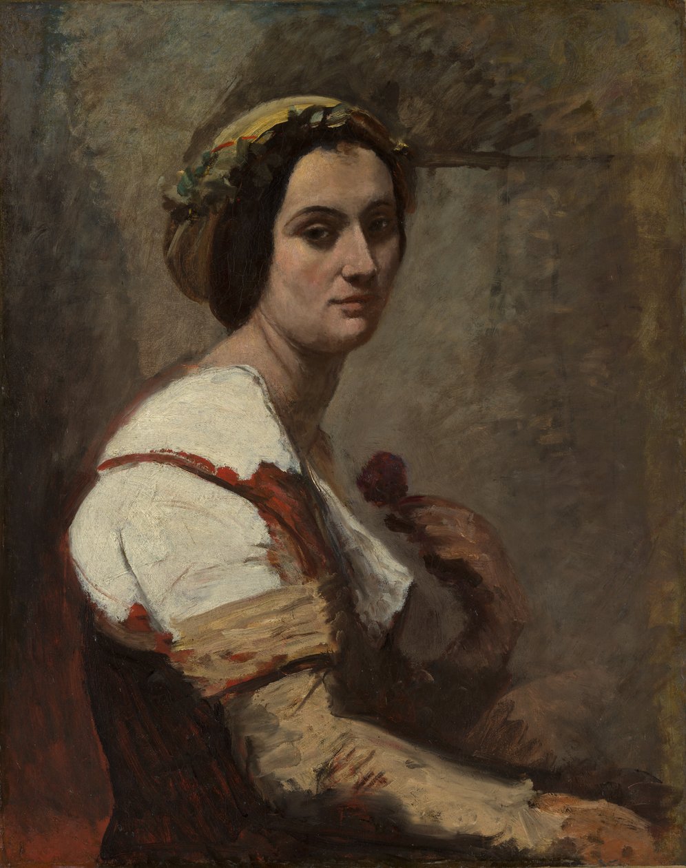 Sibyl, ca. 1870. av Jean-Baptiste-Camille Corot