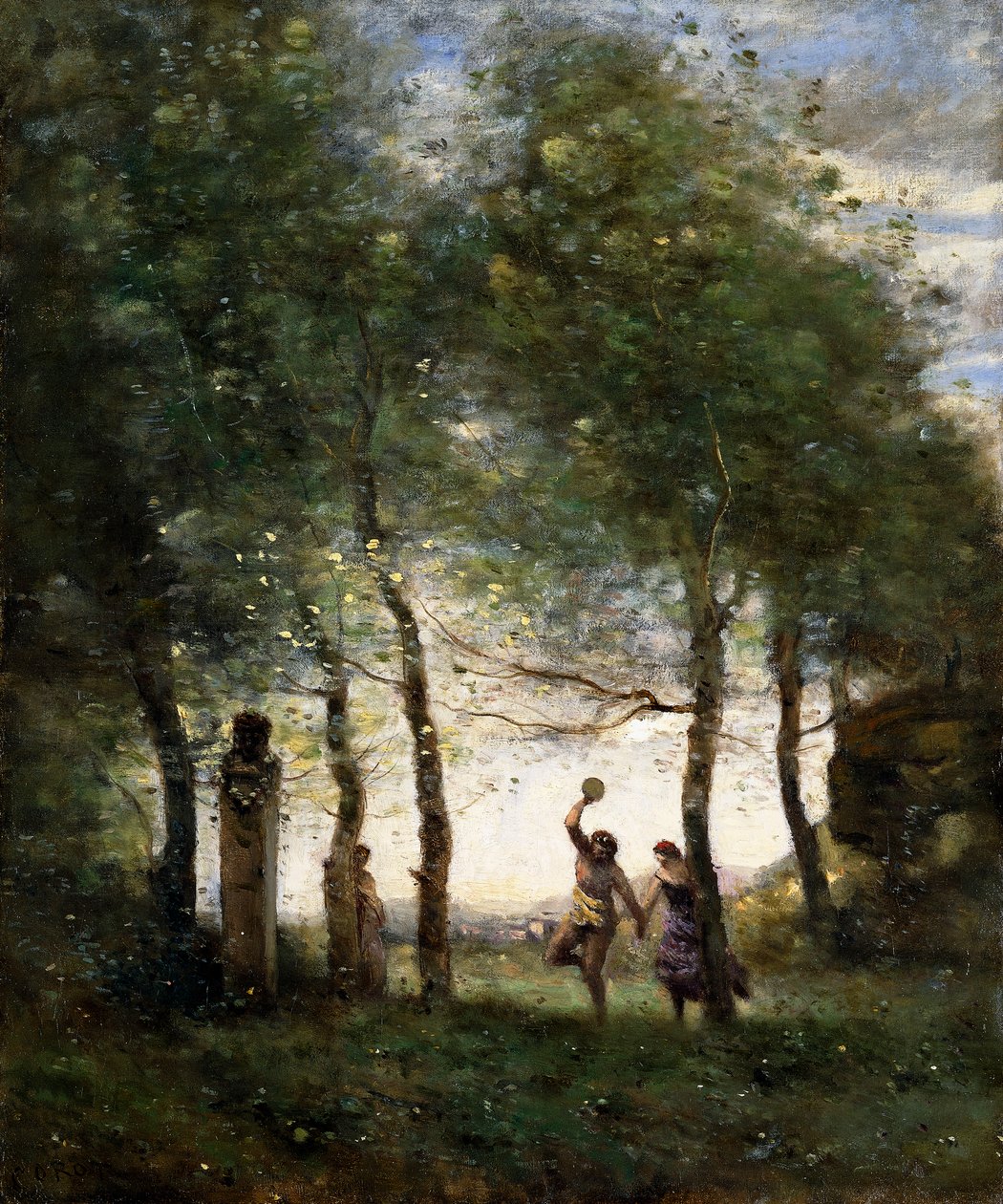 Lille Bachchelle, 1874 av Jean Baptiste Camille Corot