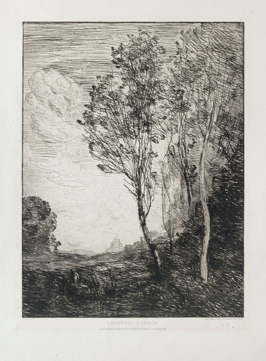 Suvenir fra Italia, 1863 av Jean Baptiste Camille Corot