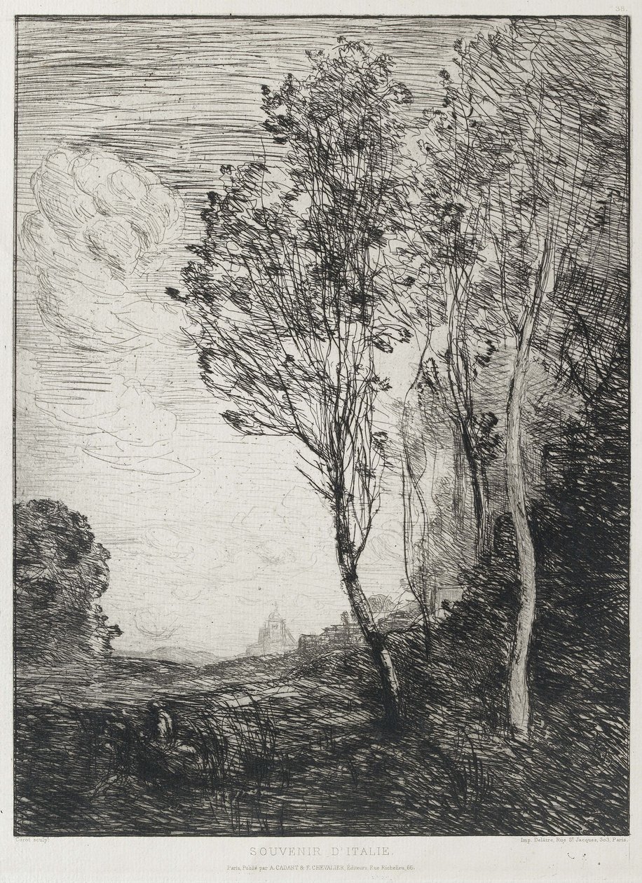 Suvenir fra Italia, 1863 av Jean Baptiste Camille Corot
