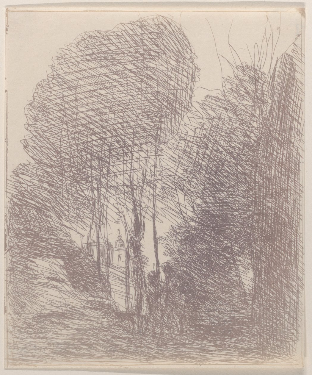 Suvenir fra Villa Pamphili, 1871. av Jean Baptiste Camille Corot
