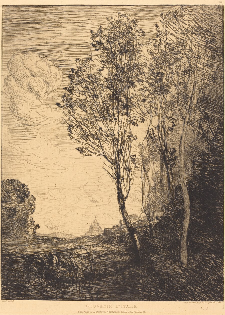 Suvenir fra Italia av Jean Baptiste Camille Corot