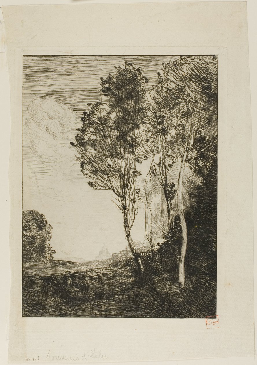 Suvenir fra Italia av Jean Baptiste Camille Corot
