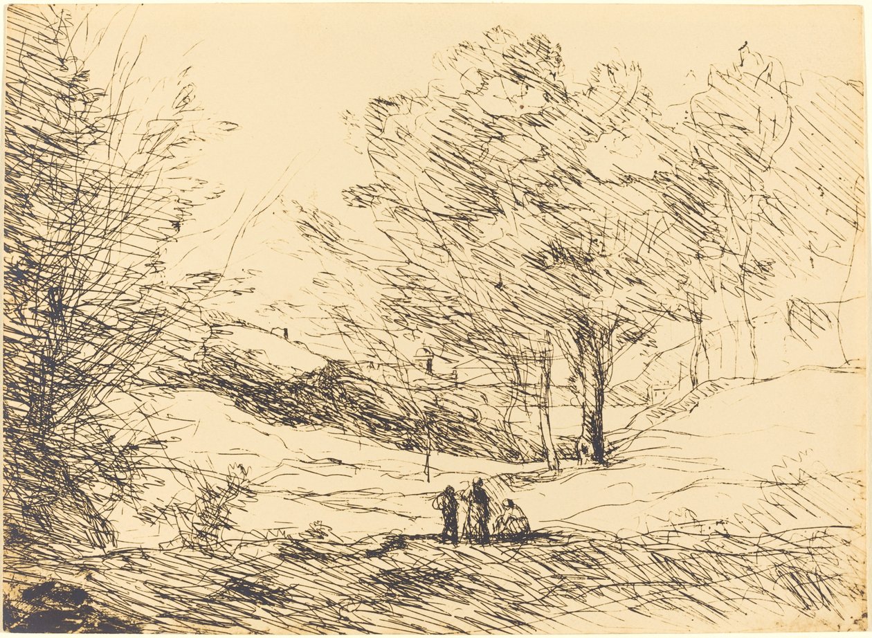 Suvenir fra Lago Maggiore av Jean Baptiste Camille Corot