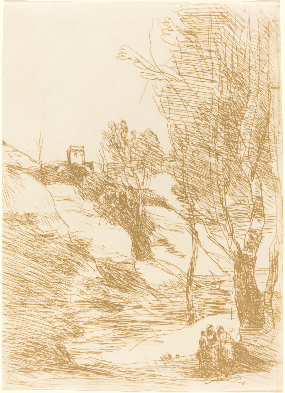 Souvenir fra Salerno av Jean Baptiste Camille Corot