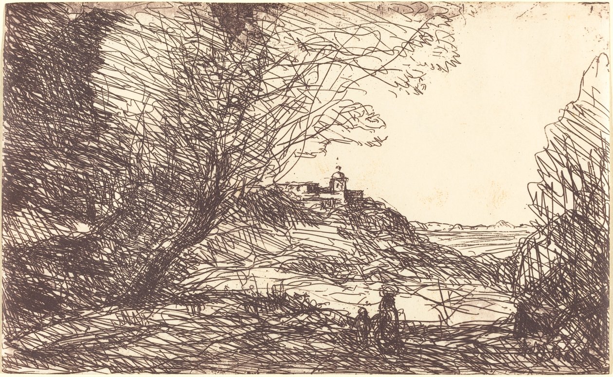 Suvenir av Monacos omgivelser Suvenir fra Monacos omgivelser, 1860. av Jean Baptiste Camille Corot